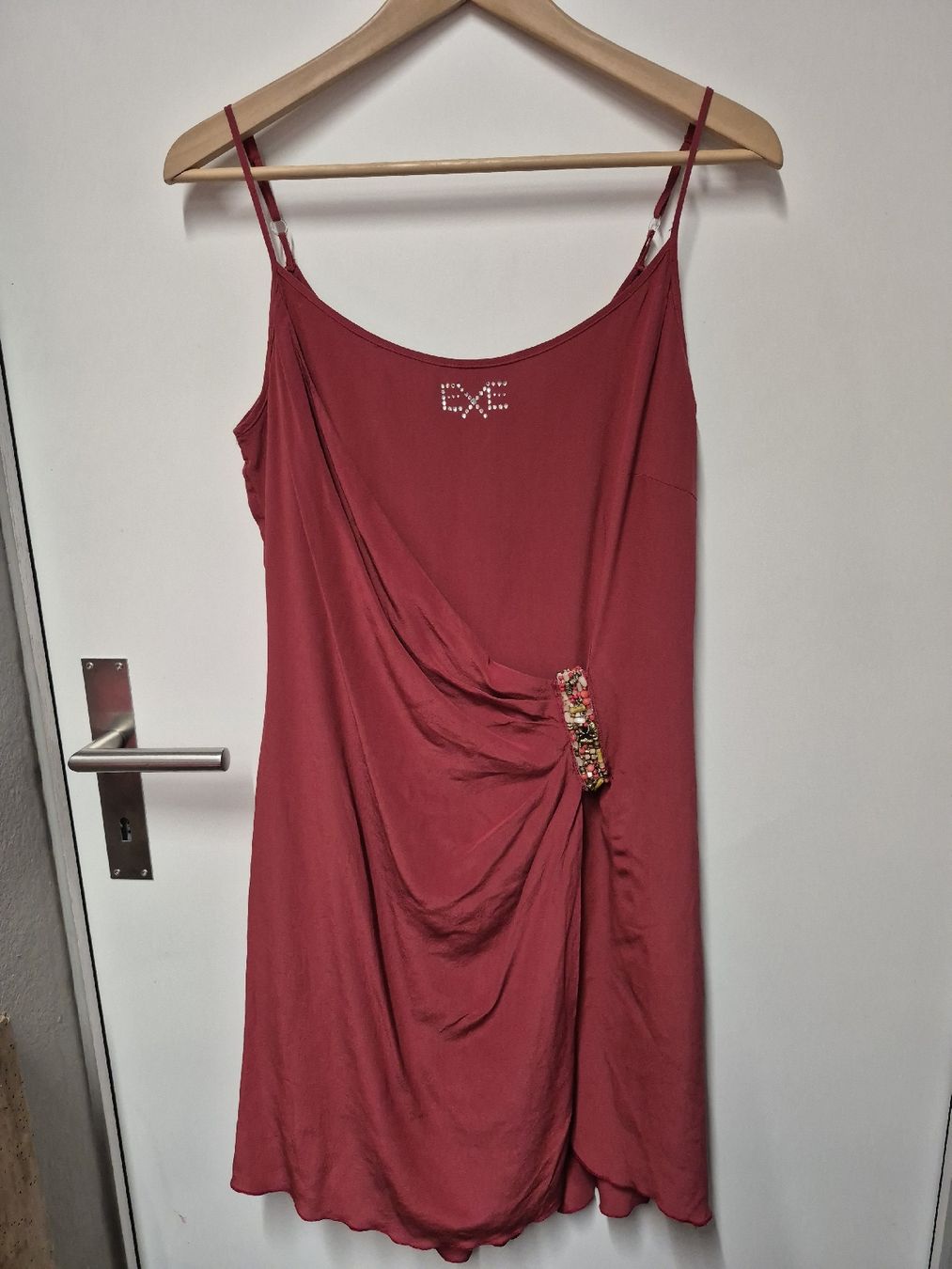 Vestiti: EXE Seidenkleid Gr.38 rot, elegant – Usato da Merligen venduto da muss_haben 4