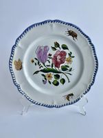 Assiette Décorative Charolles ancienne, Motifs Floraux