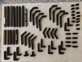 Lego Technik schwarze runde Lochbalken LotX