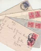 DR 4 Briefe mit Germania 1915 - 1917 nach St. Gallen