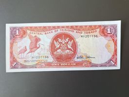 Banknote Tiniddad & Tobago, 1 Dollar (Ibis), 1985