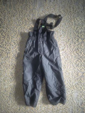 Kinder Skihose schwarz mit Trägern