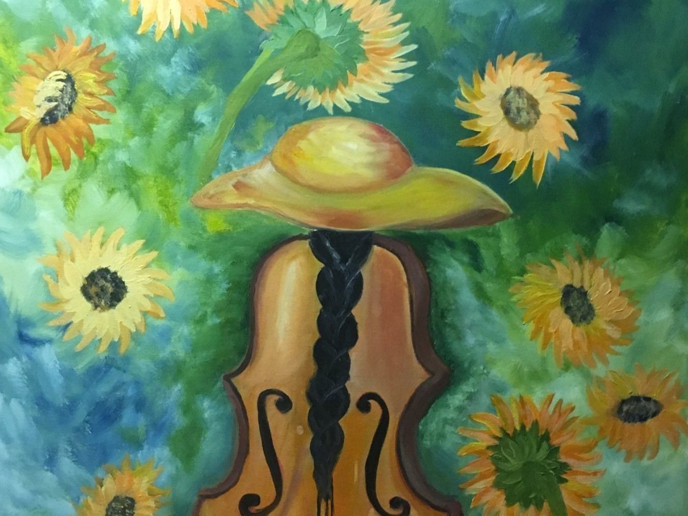 Dipinti: Bild original-Konzert mit Sonnenblüme – Nuovo (secondo la descrizione) da Liestal venduto da marieugenia 1