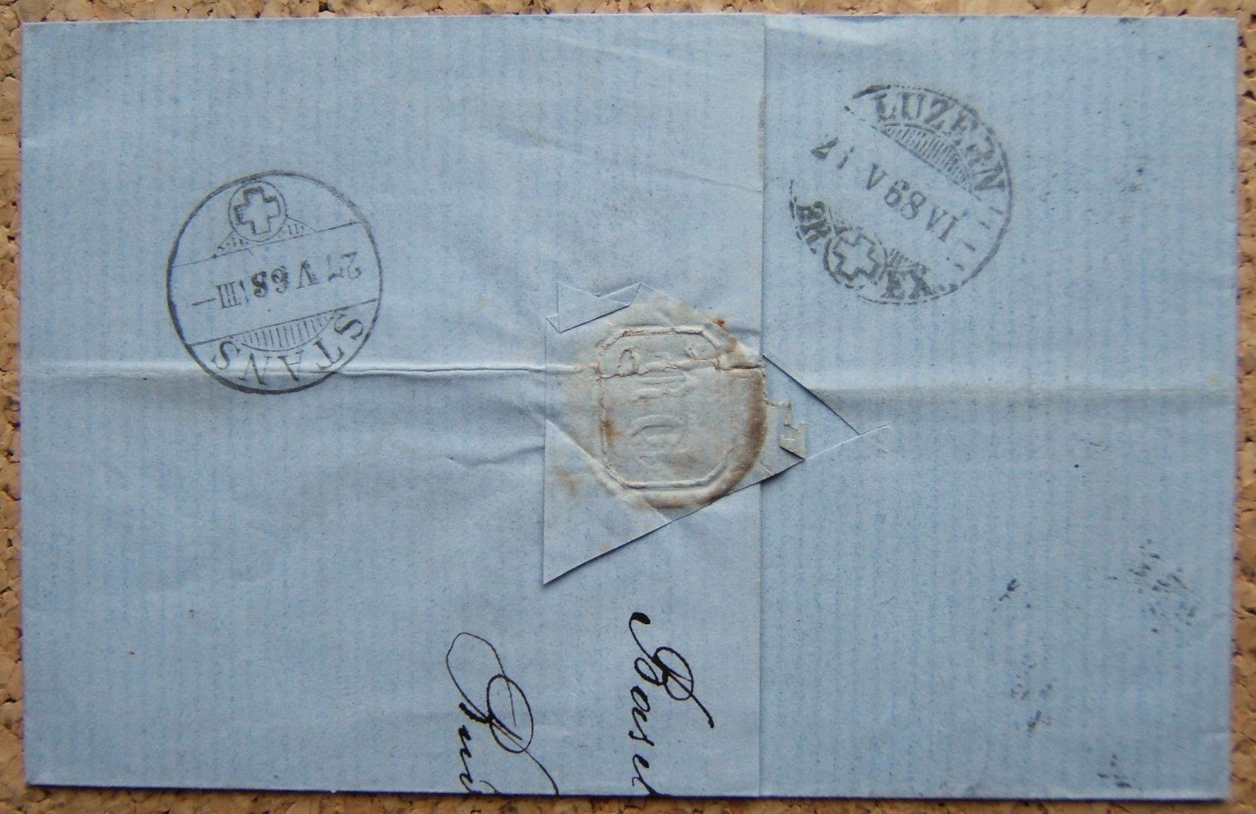 Tous les timbres: FALTBRIEF BASEL - STANS 1868 – D'occasion à Brunnen par Nonne04 1