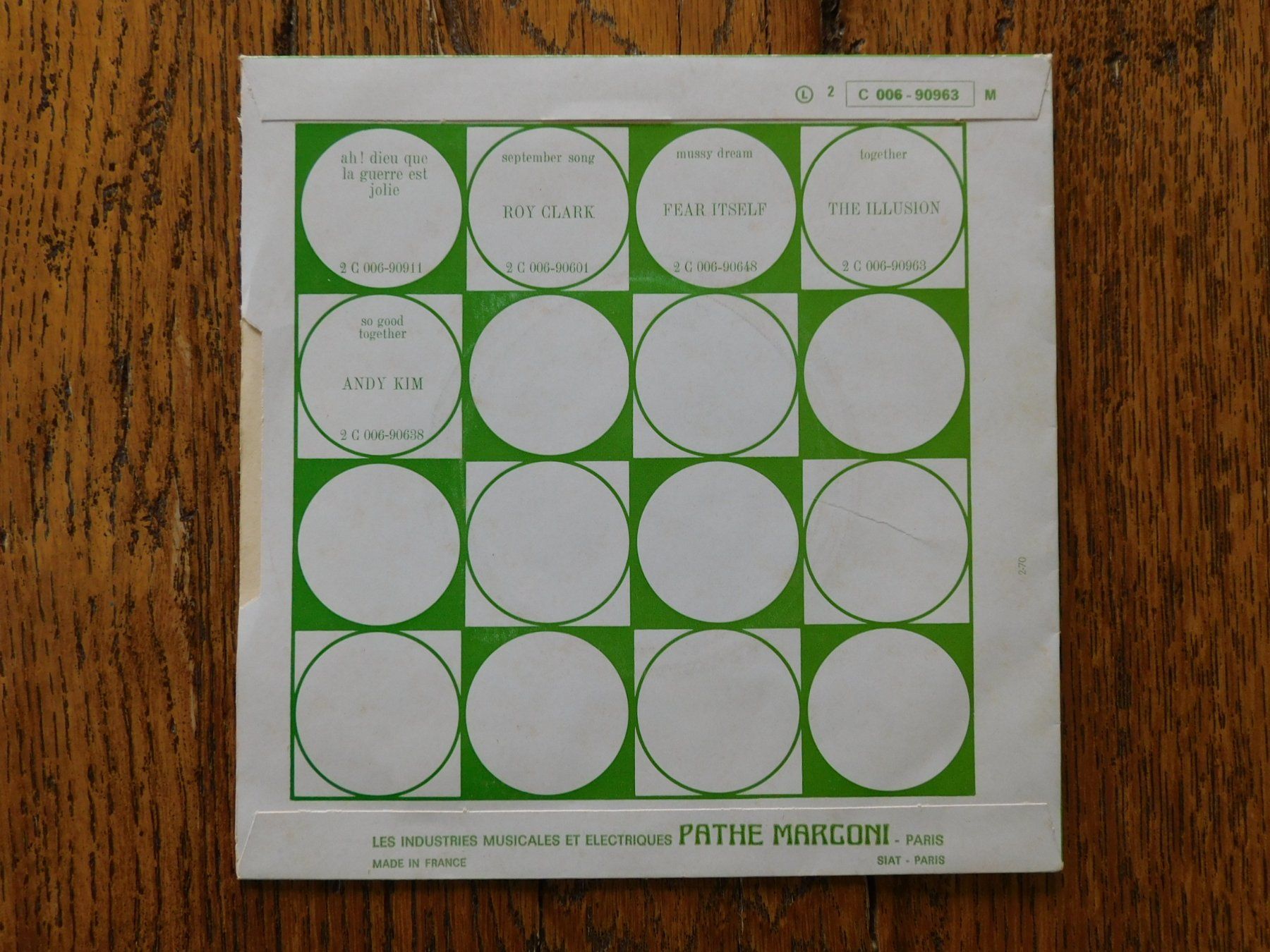 Dischi in vinile: The Illusion - Together/Don't Push It – Usato da Emmenbrücke venduto da Dickens 1