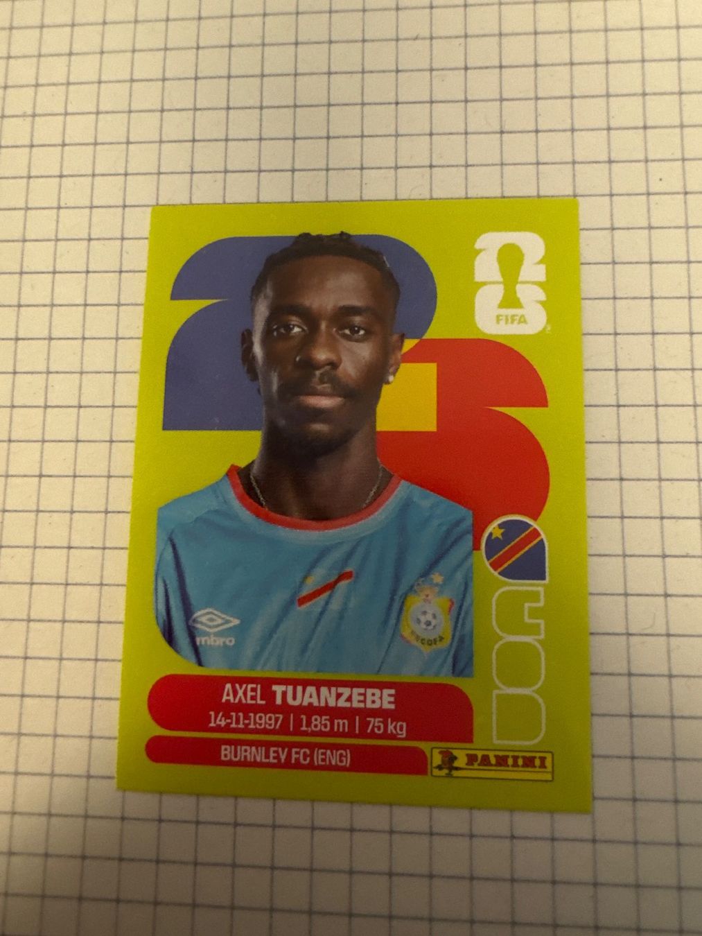 Panini Sammelbilder & Trading cards: Panini Sticker WM 2026, COD 4 Axel Tuanzebe – Neu (gemäss Beschreibung) aus Winterthur von mathis-spielsteine