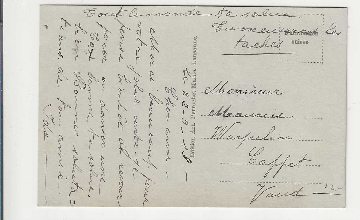 Cartes postales: Leysin, 1919 – D'occasion à Spiez par Niesen20 1