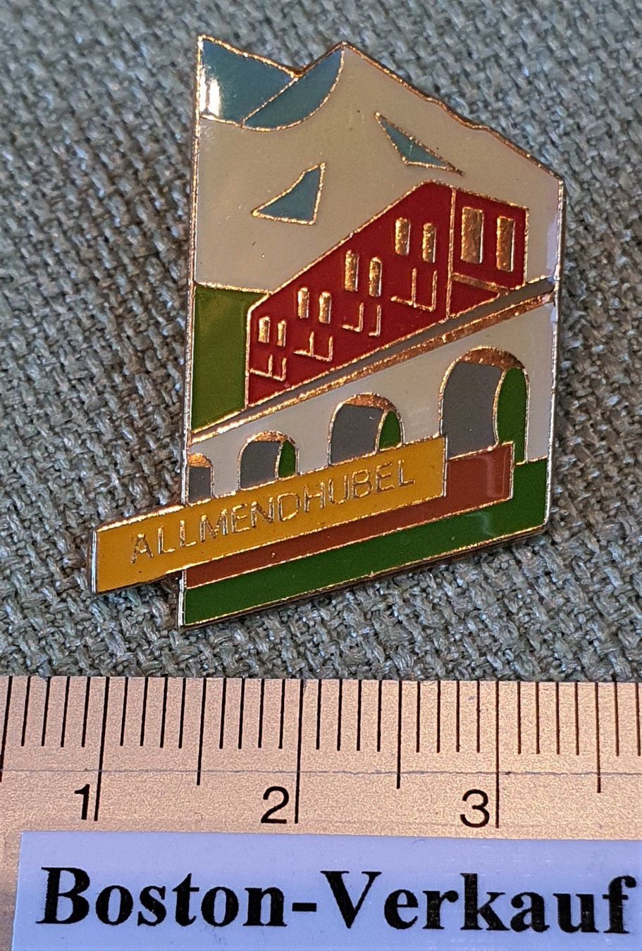 Pins: B168 - Pin Jungfraubahnen Allmendhubel – Gebraucht aus Reinach BL von Boston-Verkauf 1