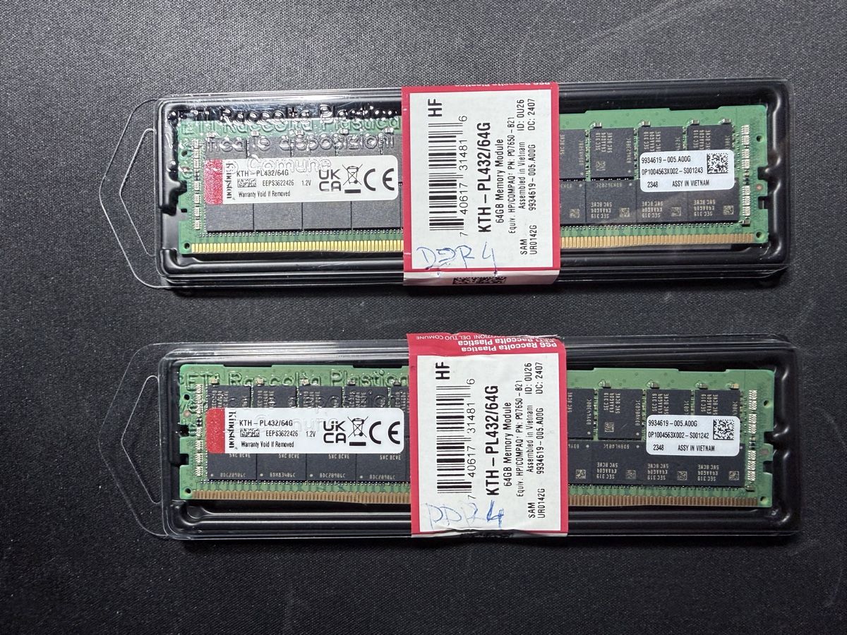 PCs: 2x 64GB DDR4 3200MT/s ECC DIMM – Neu und originalverpackt aus Gebenstorf von snowman_on_ice