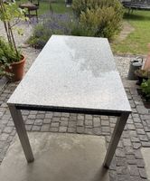 Gartentisch mit Steinplatte – 160 × 80 cm