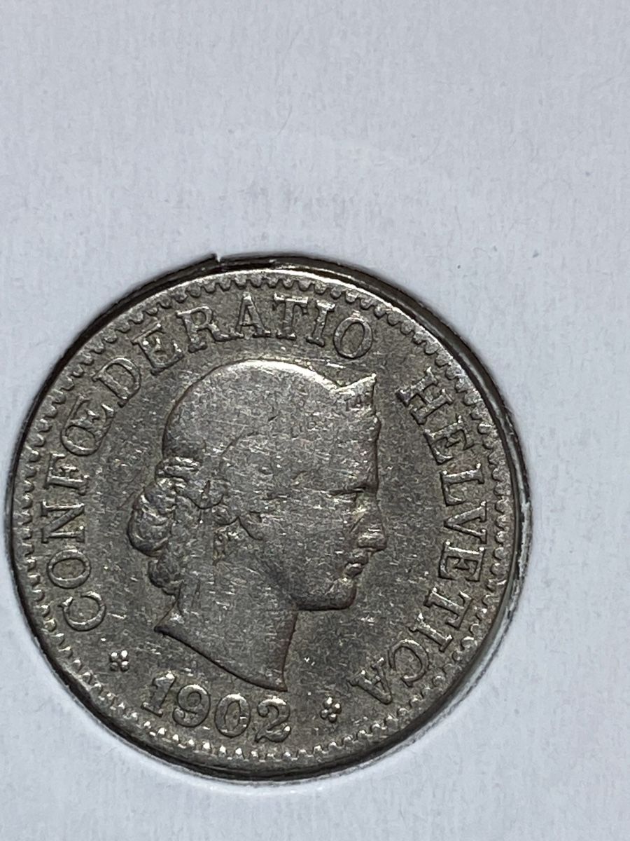 Tutti le monete: CH - 10 centimes - 1902 – Usato da Payerne venduto da Mike1682 1