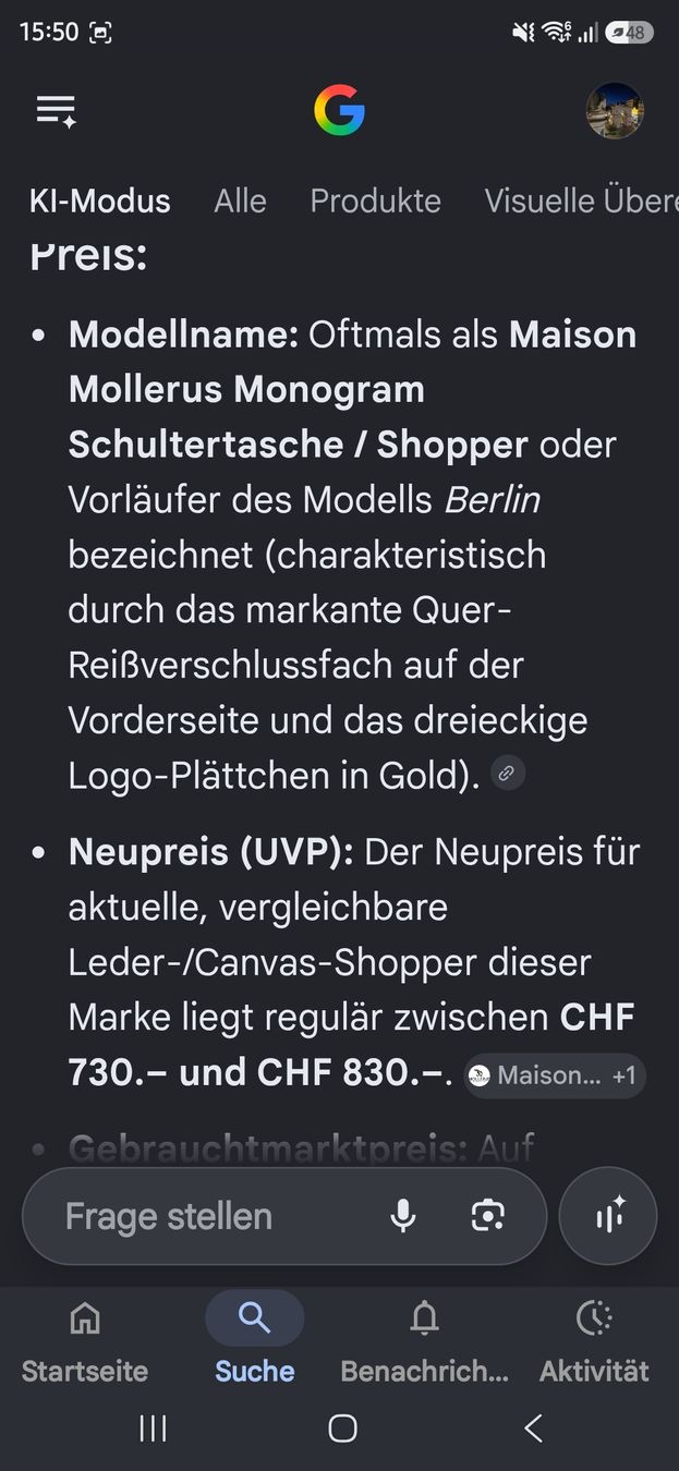Maison Mollerus Taschen: Schwarze Henkeltasche Maison Mollerus Shopper "Berlin" – Gebraucht aus Binningen von Hofka64 6