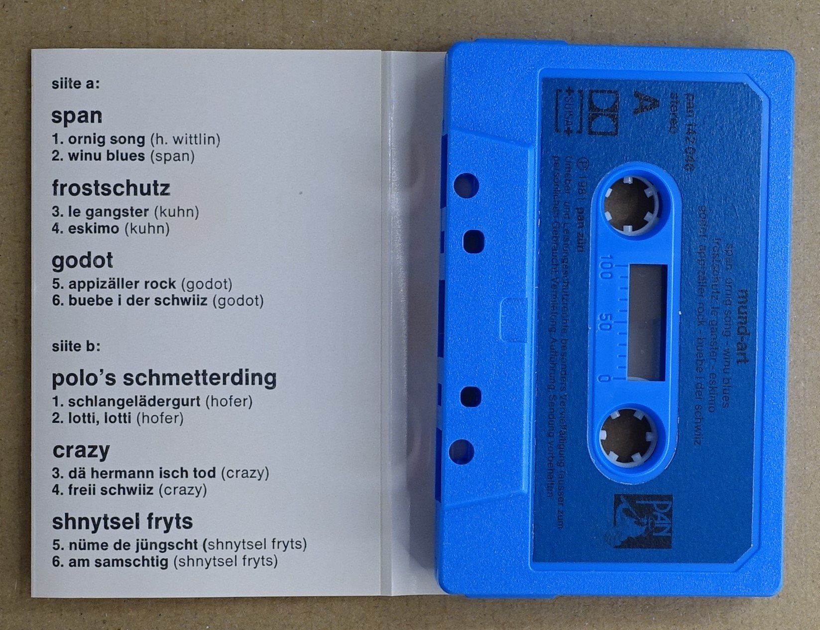 Musicassette: Mund-Art - (Schweiz) – Usato da Sessa venduto da discoverymedia 1
