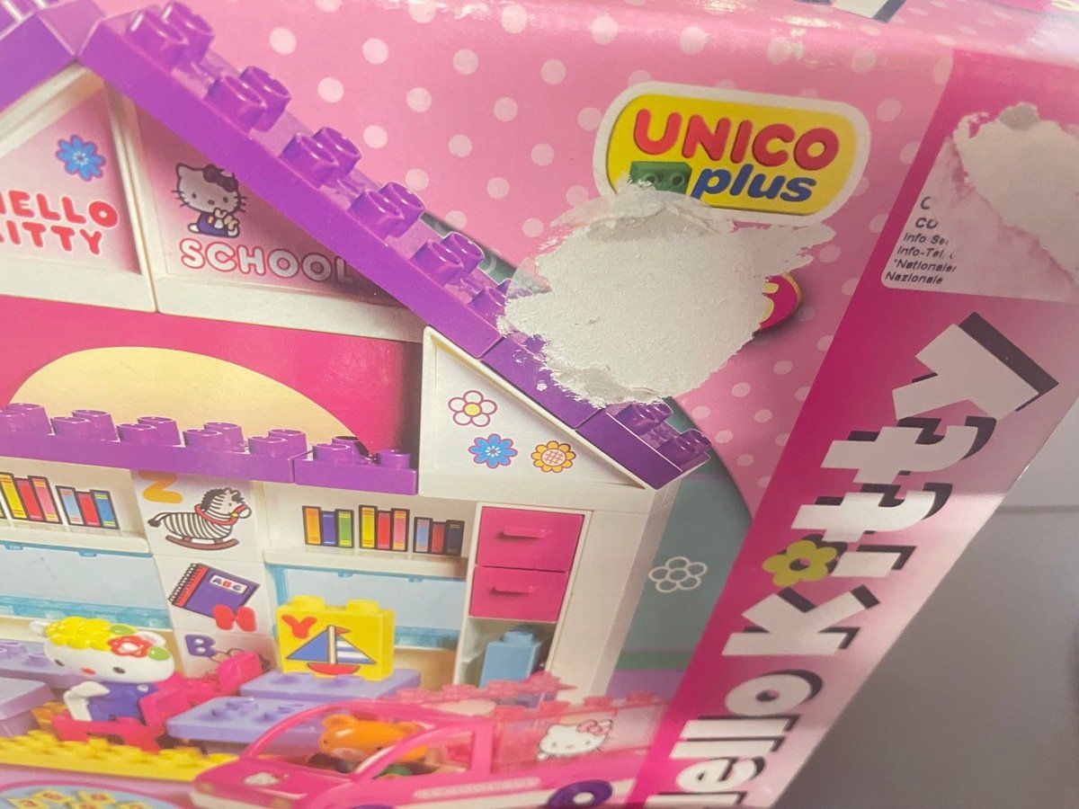 Hello Kitty Kit di costruzioni: Unico Plus Hello Kitty's Schule mit Schulbus; neuwertig – Usato da Sirnach venduto da sagrotin 5