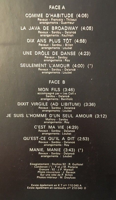Schallplatten: Michel Sardou - Sardou (LP) – Gebraucht aus Grüningen von azulgrisvinyl 2