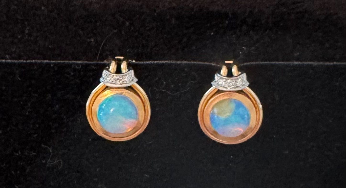 Ohrringe & -stecker: Ohrclips Vintage Roségold/Opal – Gebraucht aus Nürensdorf von metropolitans 1