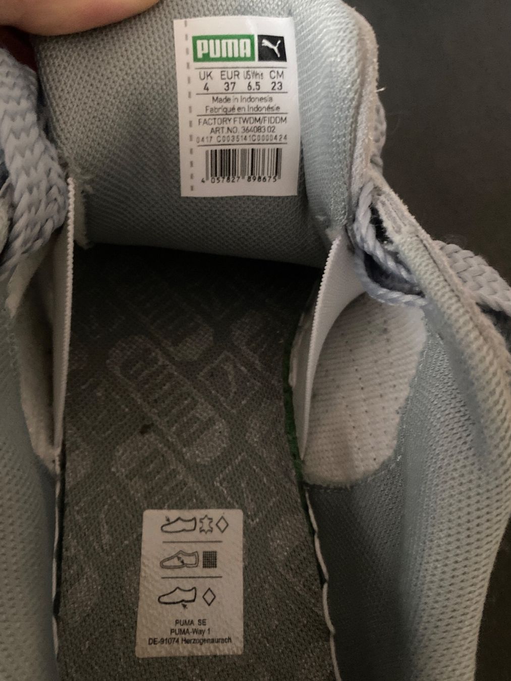 Puma Scarpe da donna: PUMA SUEDE Schuhe/Sneaker GR.37 hellblau/grau neuw. – Nuovo (secondo la descrizione) da Frauenfeld venduto da Boldi46 4