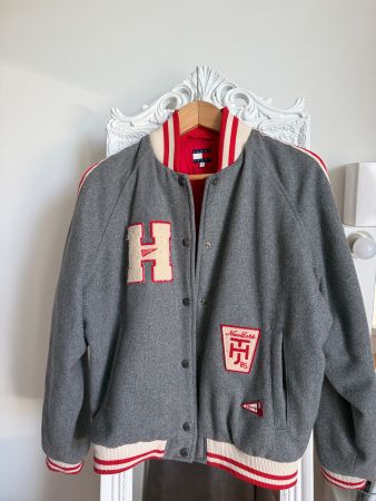 TOMMY JEANS BOMBERJACKE Gr. S 🚀 51% Wolle NP CHF 320.-
