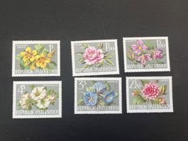 Österreich Austria 1964 ** Mi.1145/50 Blumen  (4644)