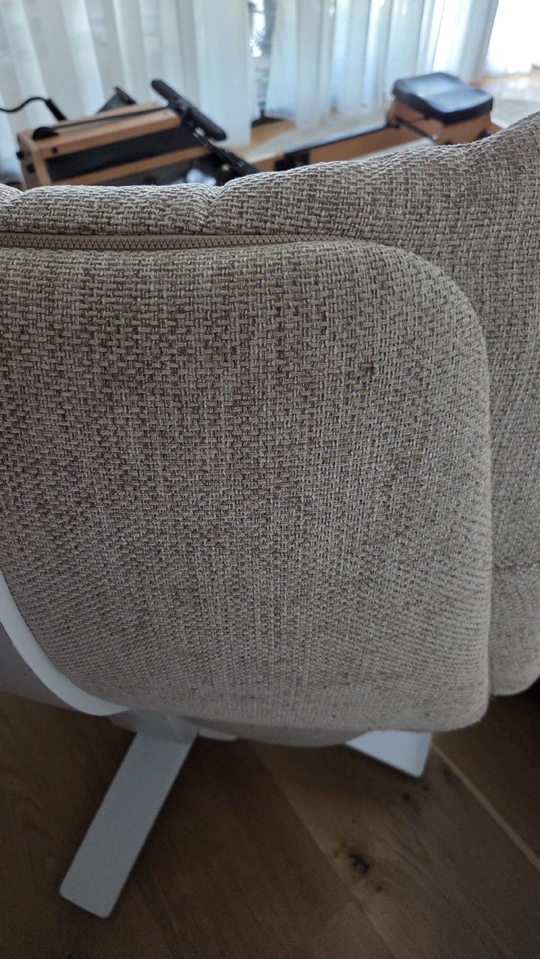 Natuzzi Sessel: Natuzzi Sessel mit Hocker, Stoff, beige, gebraucht – Gebraucht aus Basel von anel.ns83 7