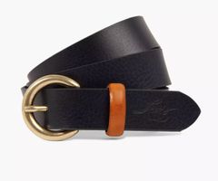 Levi's Leder-Gürtel: Gr. 95, blau/cognac (neuwertig)