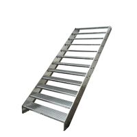 Stahltreppe 12 Stufen 60x228cm verzinkt