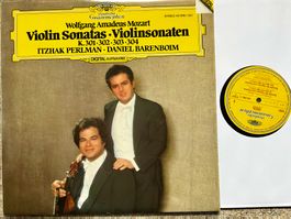 Mozart Violinsonaten K. 301 Perlman Barenboim LP GEWASCHEN