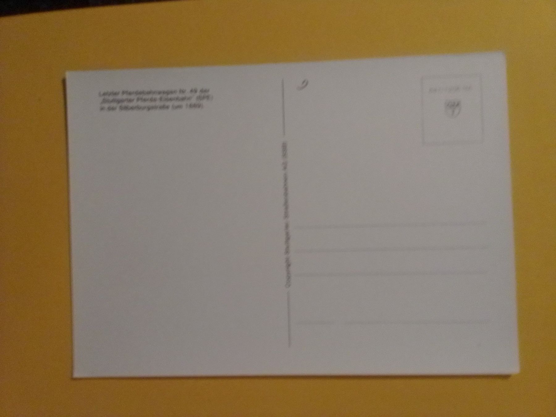 Cartoline postali: AK Pferdebahnwagen Stuttgart Werbung Cacao Suchard – Usato da Küttigen venduto da Melisch1000 1
