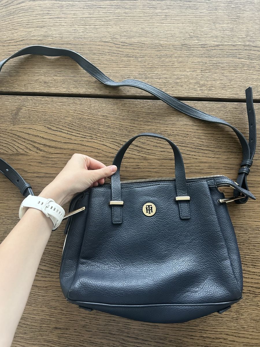 Tommy Hilfiger Borse da donna: Tommy Hilfiger Handtasche, dunkelblau – Nuovo (secondo la descrizione) da Basel venduto da maura.bachmann