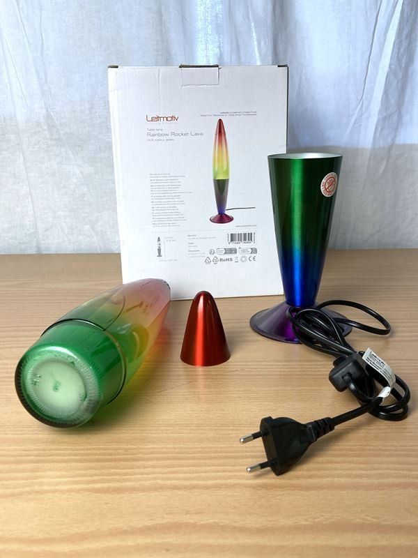 Lampen: LEITMOTIV | Lavalampe | Rainbow Rocket Lava | Glas – Neu (gemäss Beschreibung) aus Wittenbach von Restwert_St-Gallen 1