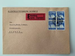1934 Landschaftsblider (Buchdruck) Stempel Rigi Kaltbad