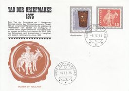 1975 Tag der Briefmarke 6060 Sarnen 6053 Alpnach 3 Belege