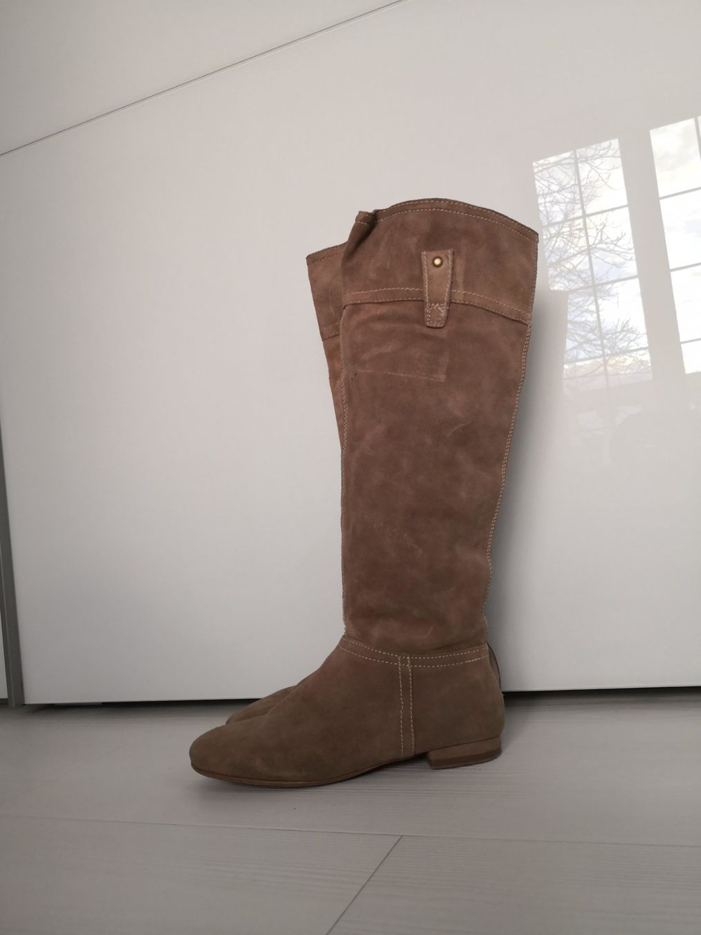 Mango Scarpe da donna: 🤩MANGO WILDLEDER-STIEFEL, BEIGE – Usato da Olten venduto da Naja-Twins-Twins 4
