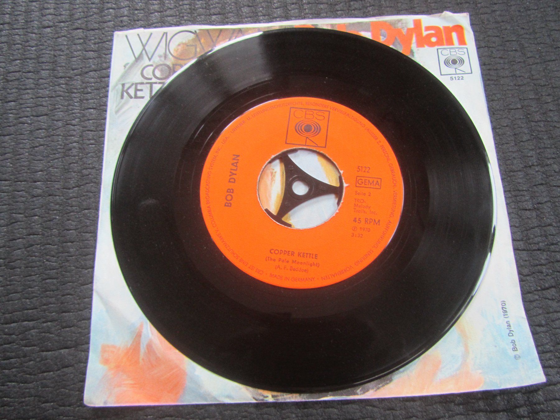 Dischi in vinile: Bob Dylan - Wigwam/Copper Kettle Single                 /cbl – Usato da Seengen venduto da mikelele 2