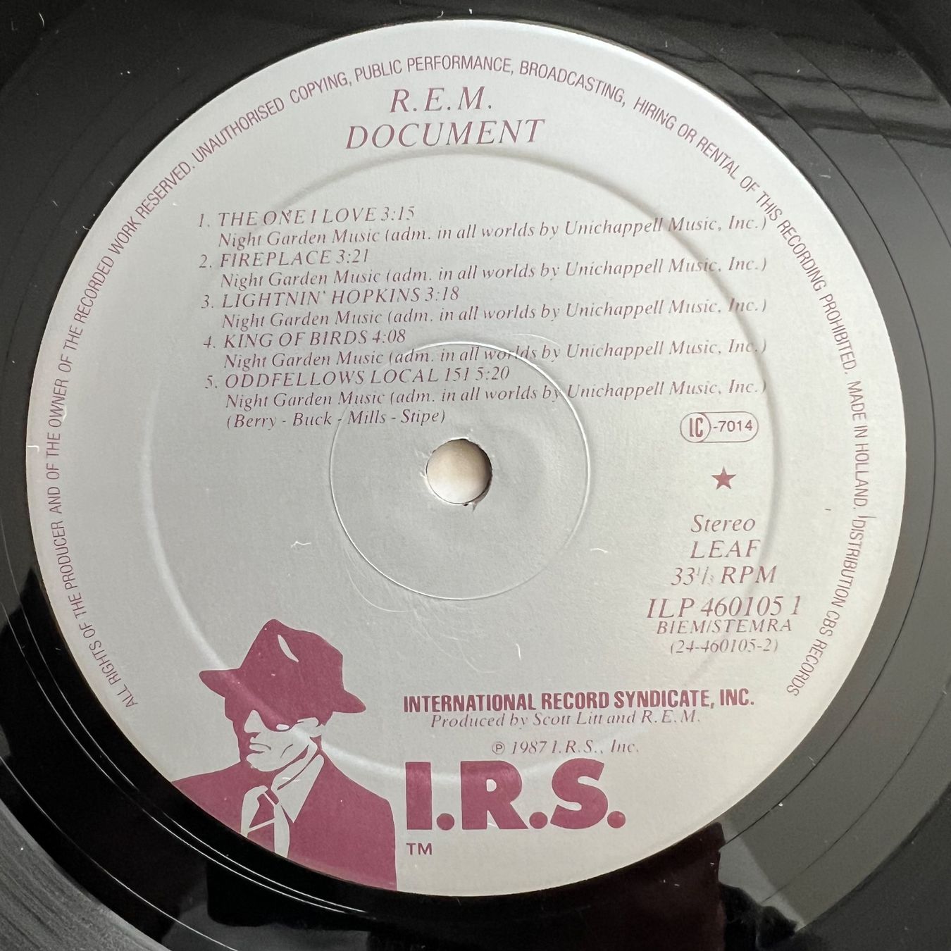 Schallplatten: R.E.M. - Document / 1. NL-Press. 1987 - TOP – Gebraucht aus Gais von soundcave57 3