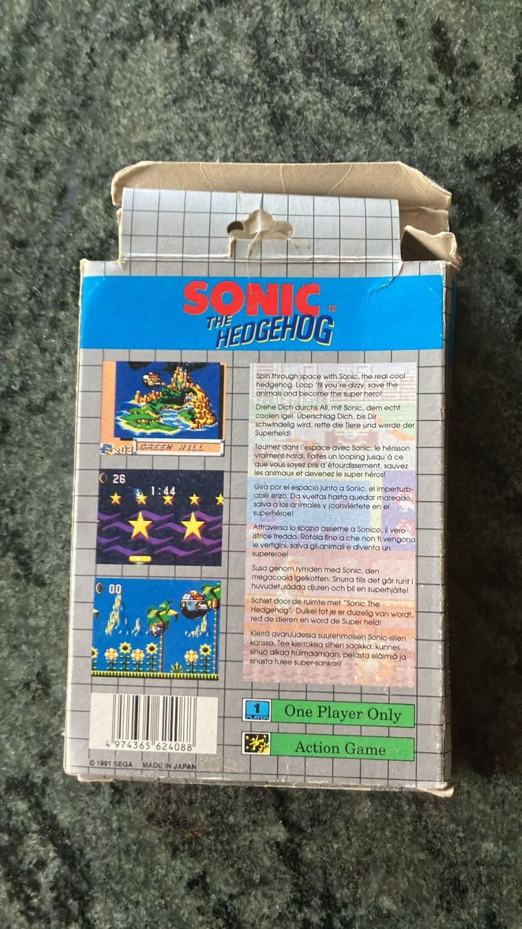 Sega Spiele: Sonic Sega Game Gear – Gebraucht aus Damphreux von Kameich 1