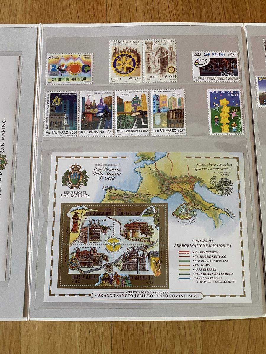 Tutti i francobolli: San Marino 2000 - Briefmarkensammlung – Usato da Bern venduto da Mondol 2