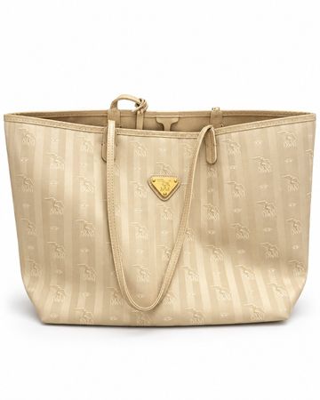 Elegante Maison Mollerus Shopper / Handtasche in Beige / Cre