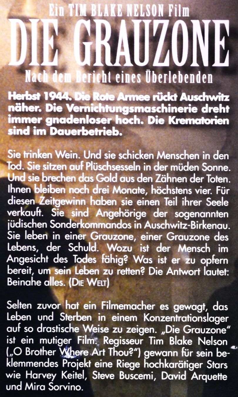 Tutti i DVDs: DIE GRAUZONE - NACH DEM BERICHT EINES ÜBERLEBENDEN ! – Nuovo (secondo la descrizione) da Luzern venduto da piro12 3