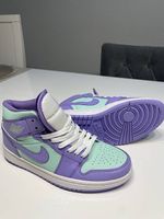 JORDAN MID SNEAKER LILA/TÜRKIS GR. EUR 40
