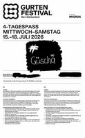 Gurtenfestival 2026 - 4-Tagespass Mittwoch bis Samstag 