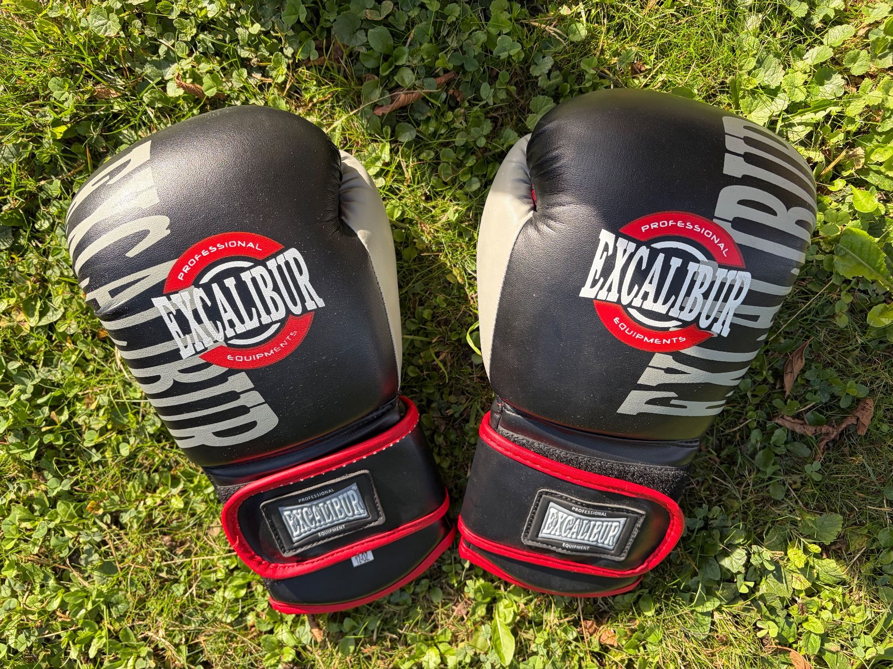 Guanti & manicotti: Boxhandschuhe Excalibur Professional, schwarz 12 Oz – Usato da Zürich venduto da DanaM