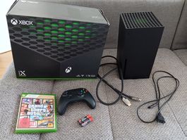 Xbox Series X Konsole mit 1TB SSD und Spiel GTA V