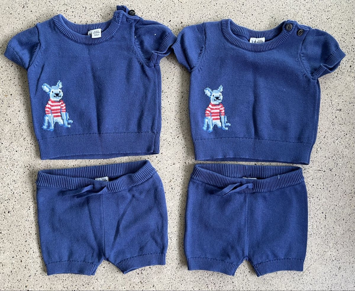 Lotti & Set di vestiti: 2er-Set Baby-Stricksets  – Usato da Zürich venduto da lianacastre