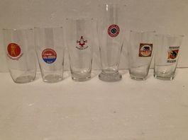6 Stk. Schweizer Biergläser