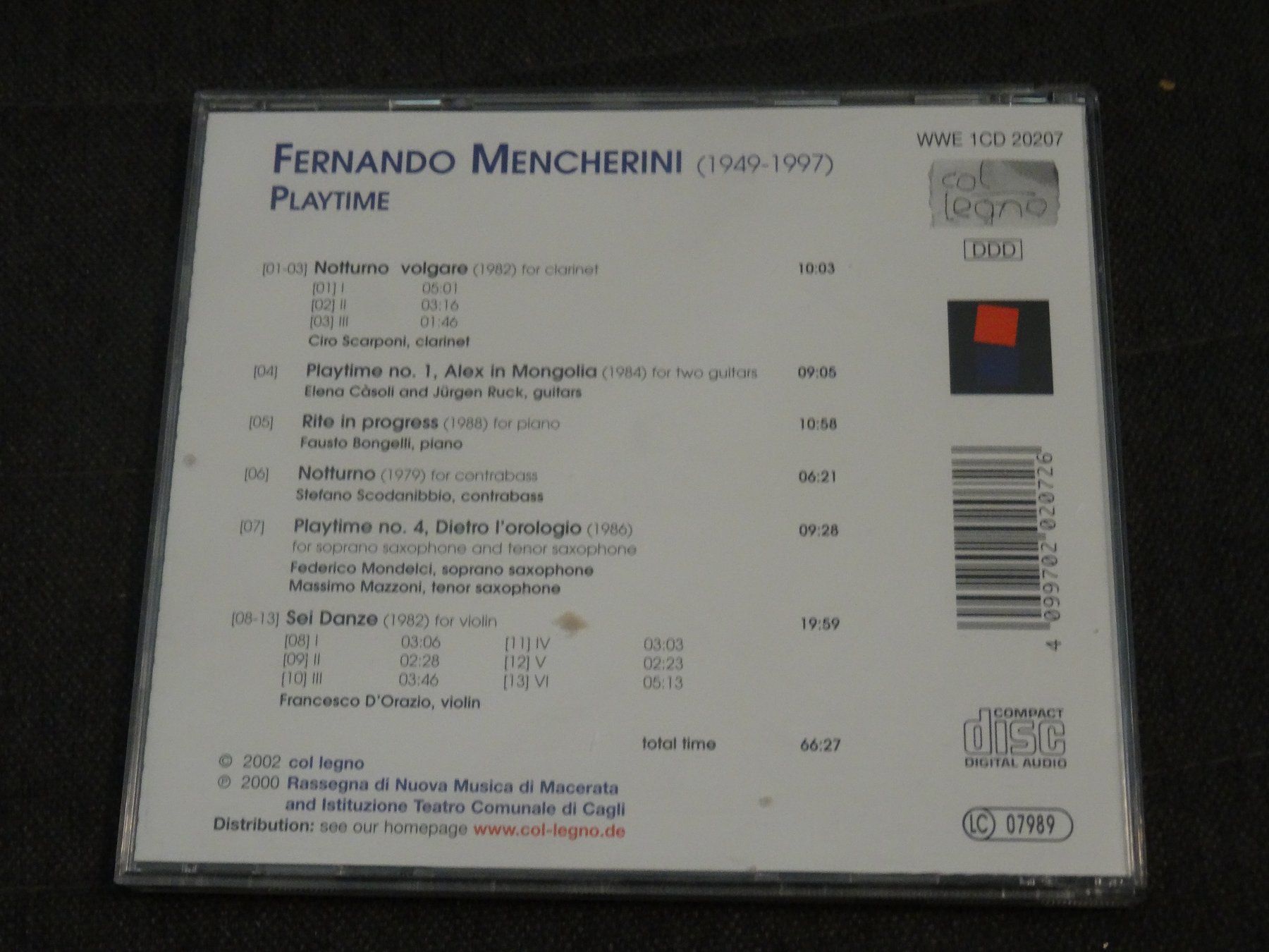 CDs: Fernando Mencherini - Playtime CD – Gebraucht aus Olten von Disc-Ausverkauf 1