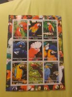 Timbre rare : Collection complète de perroquets du Congo!