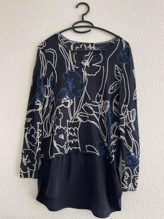 Luisa Cerano Elegant Floral Print Top