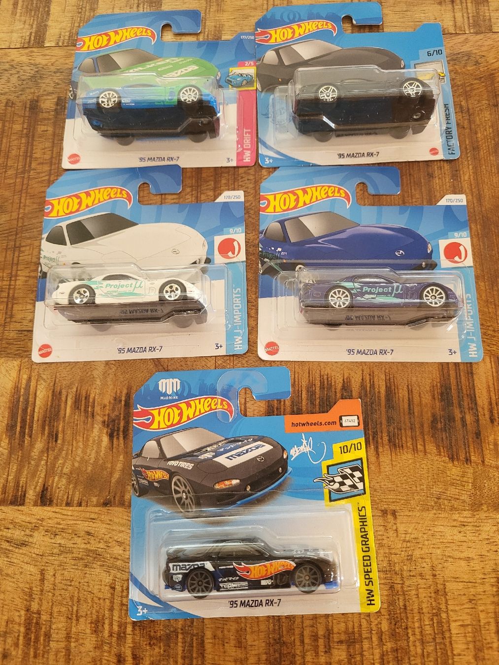 Hot Wheels Modellini d'auto: Hot Wheels Mazda RX-7 Sammlung 5 Stk. OVP – Nuovo e nell'imballaggio originale da Jona venduto da mjo_f5t2 1