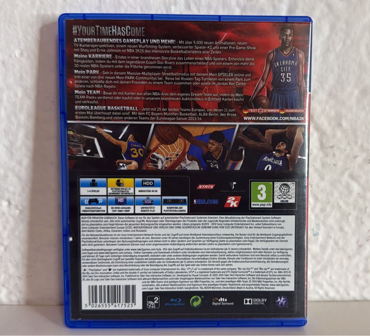 Sony Giochi: NBA 2K15 PS4/PS5 Game -Excellent Condition -Fun for Summer – Usato da Ehrendingen venduto da bubulence 1